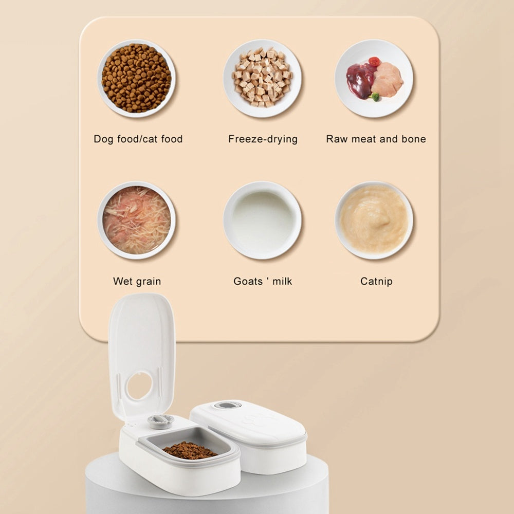 Smart Automatic Pet Feeder with Timer & Stainless Bowl
