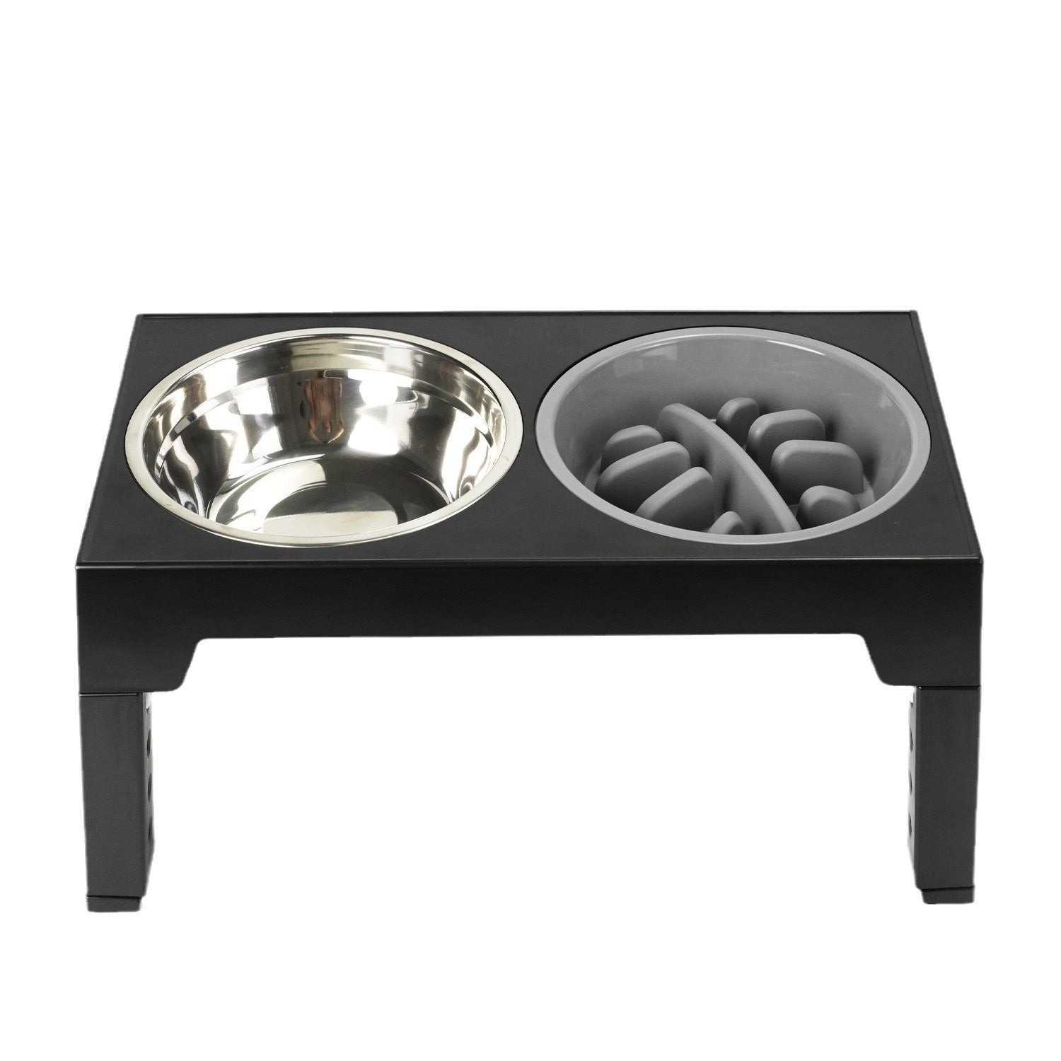 Adjustable Slow Feeder Dog Bowl with Neck Protection