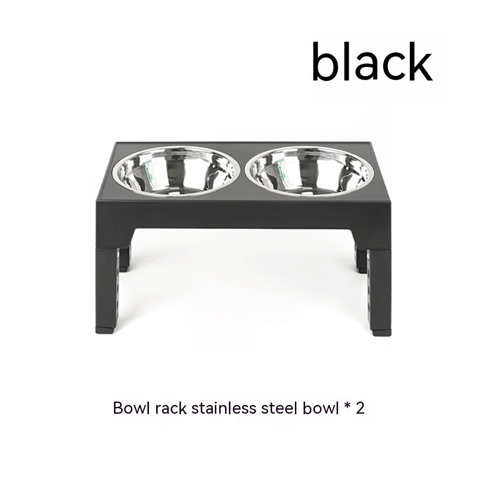 Adjustable Slow Feeder Dog Bowl with Neck Protection