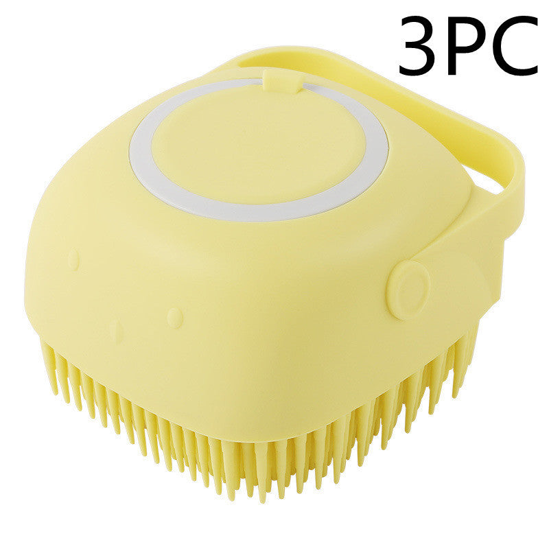 Silicone Dog Bath Gloves – Grooming & Massage Brush