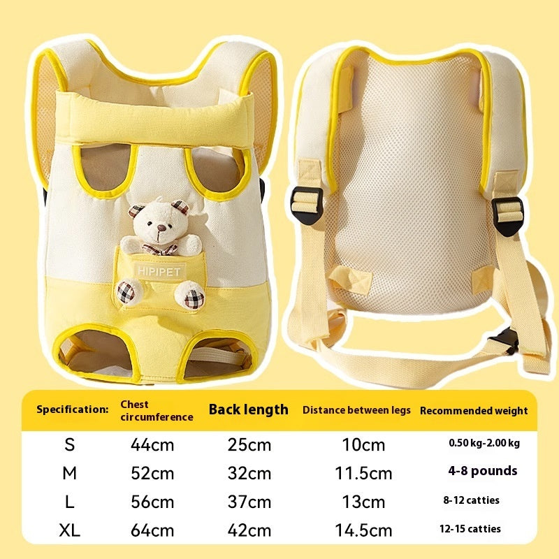 Cute Cartoon Chest Bag For your Puppy– Portable & Lightweight