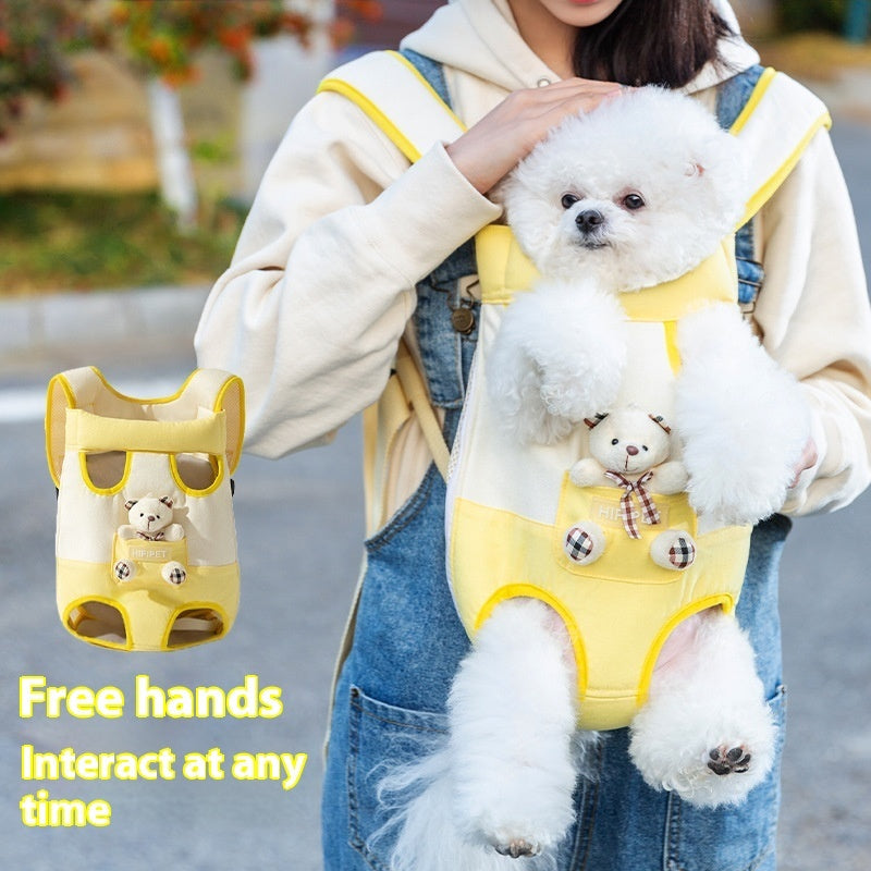 Cute Cartoon Chest Bag For your Puppy– Portable & Lightweight