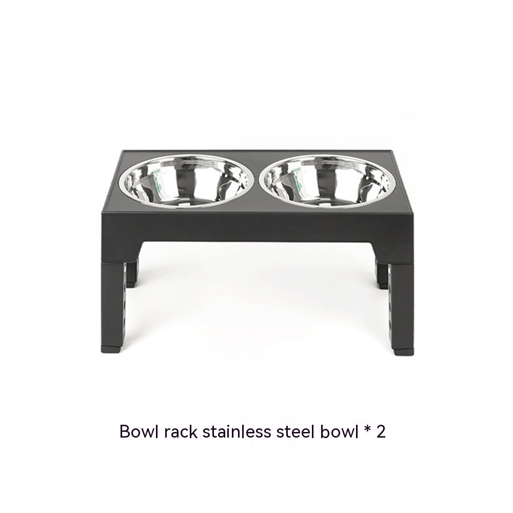 Adjustable Slow Feeder Dog Bowl with Neck Protection